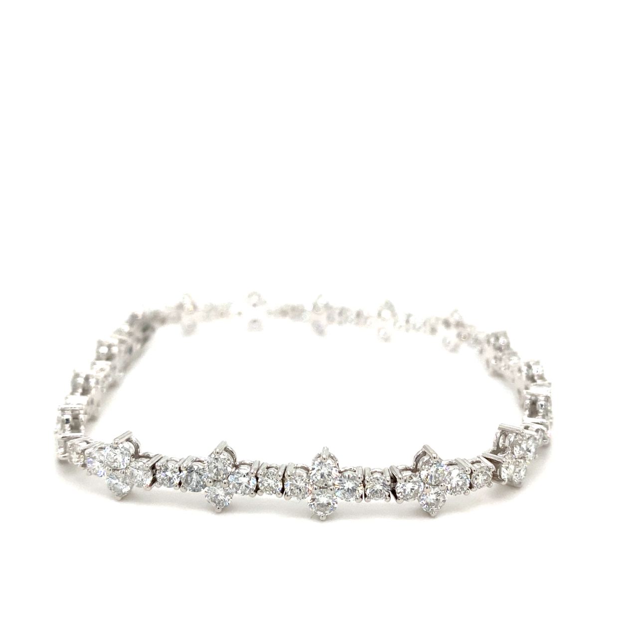 18K White Gold Diamond Bracelet