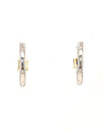 18K White Gold Sapphire Earring