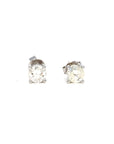 18K White Gold Classic Four Prongs Diamond Earrings