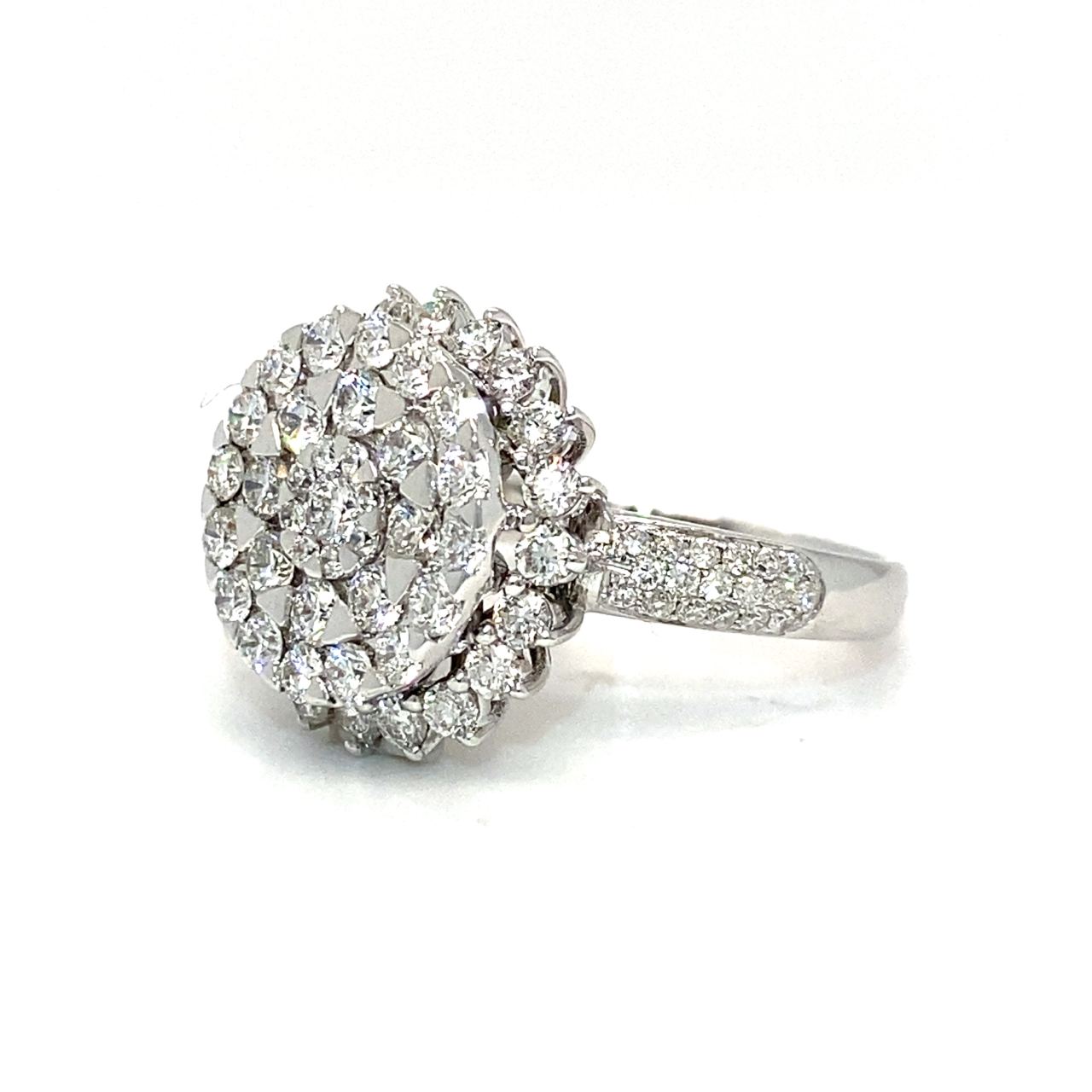 18K White Gold Diamond Ring
