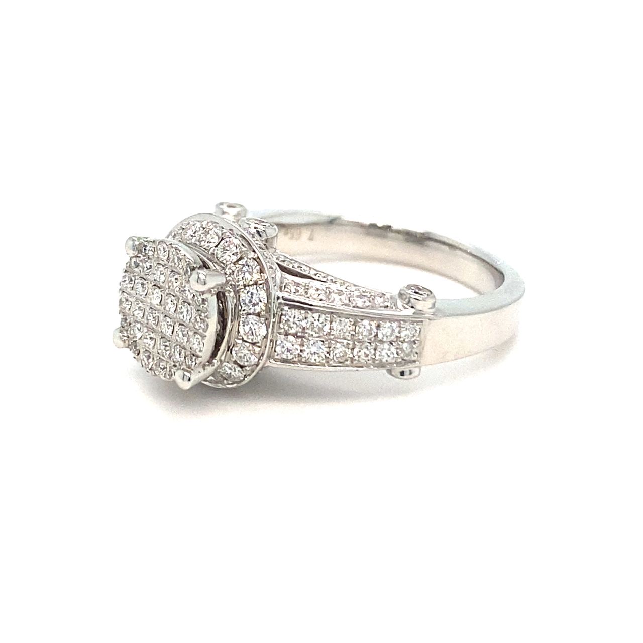 18K White Gold  Diamond Ring