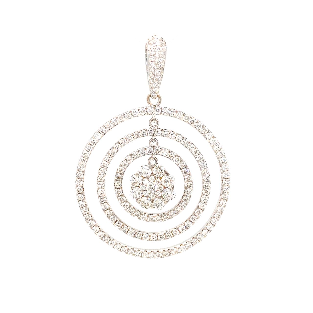 18K White Gold Pendant