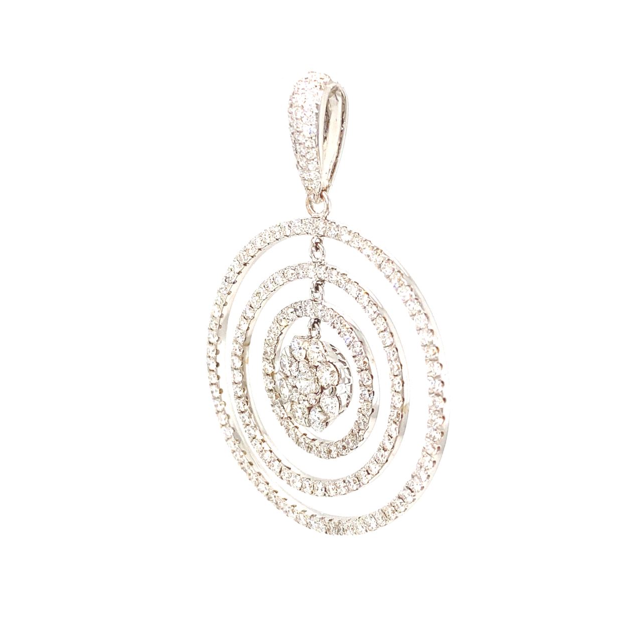 18K White Gold Pendant