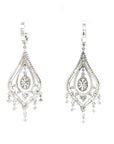 18K White Gold Max Chandelier Diamond Earrings
