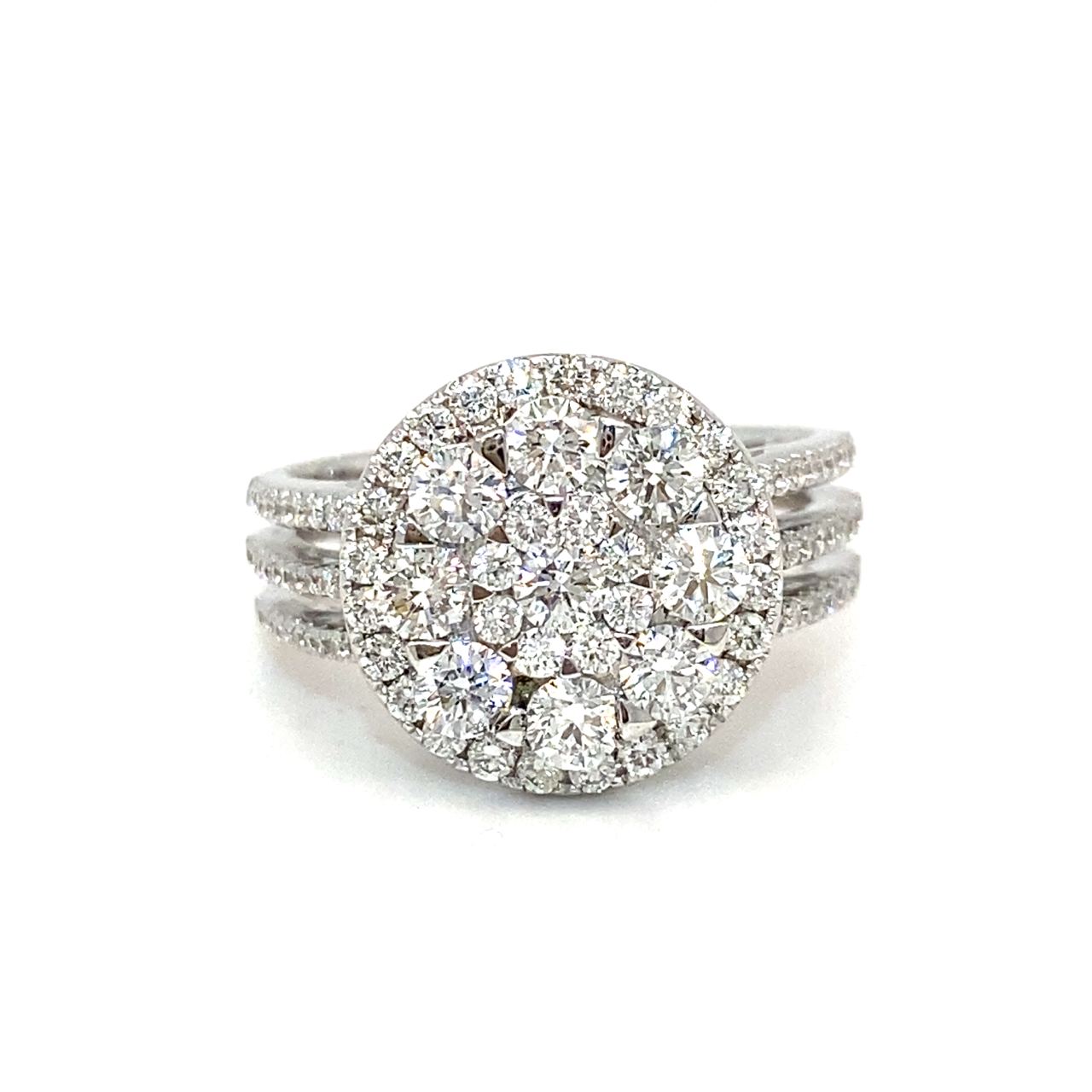 18K White Gold Diamond Ring