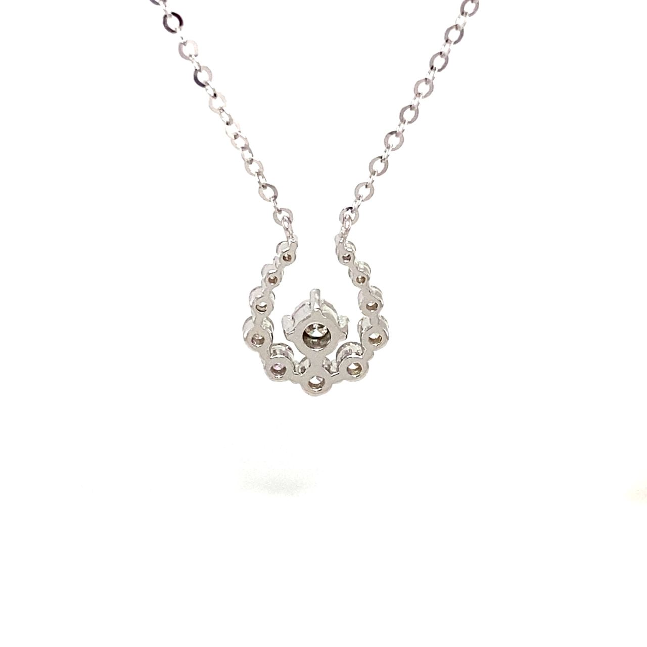 18K White Gold Diamond Necklace