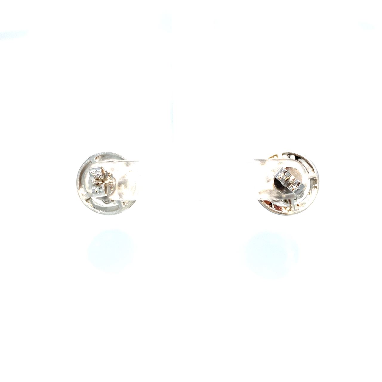 18K White Gold Brilliant Halo Jacket Cluster Flower Diamond Earrings