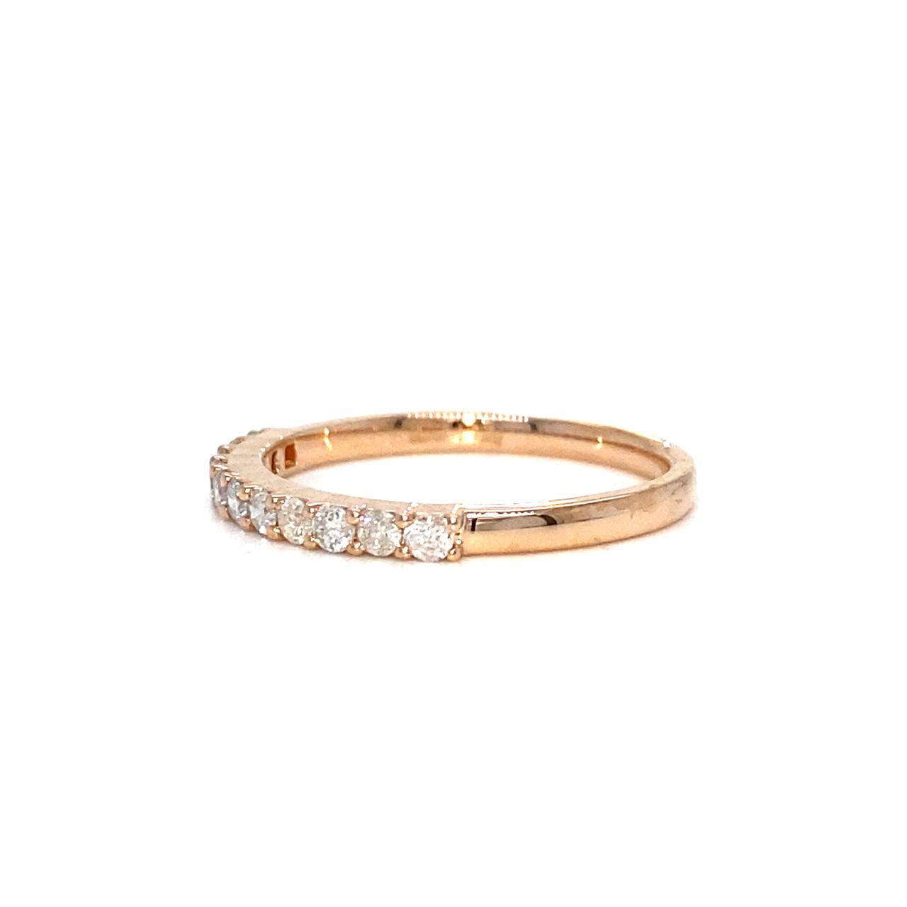 18K Rose Gold Diamond Ring