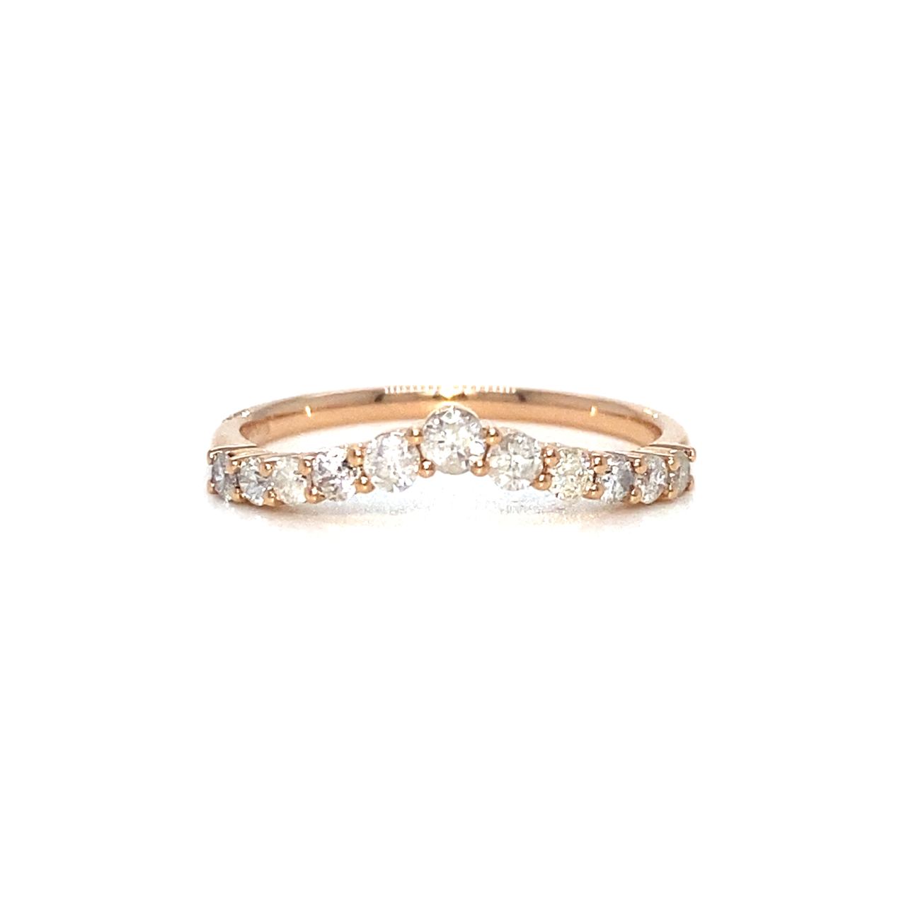 18K Rose Gold Diamond Ring