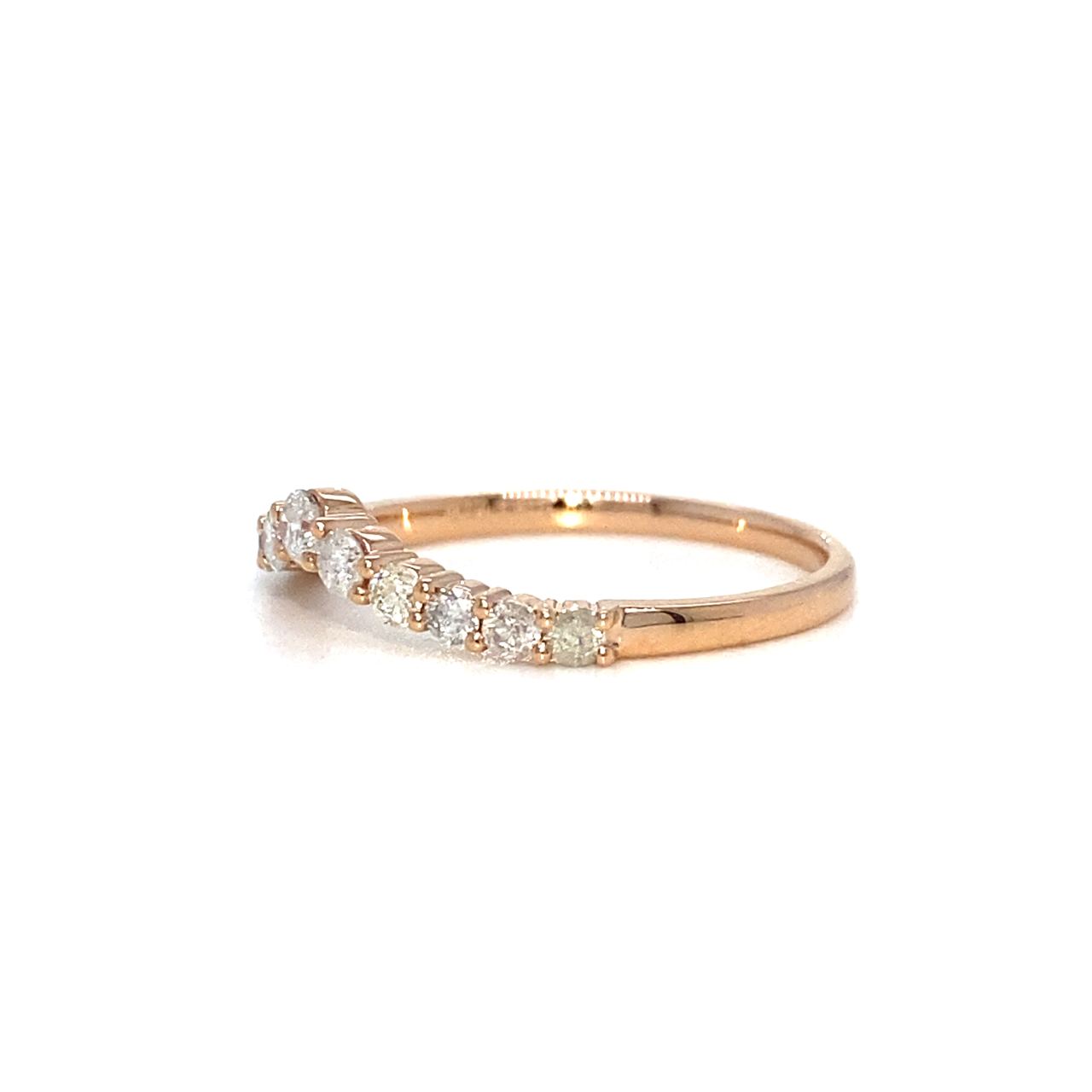 18K Rose Gold Diamond Ring