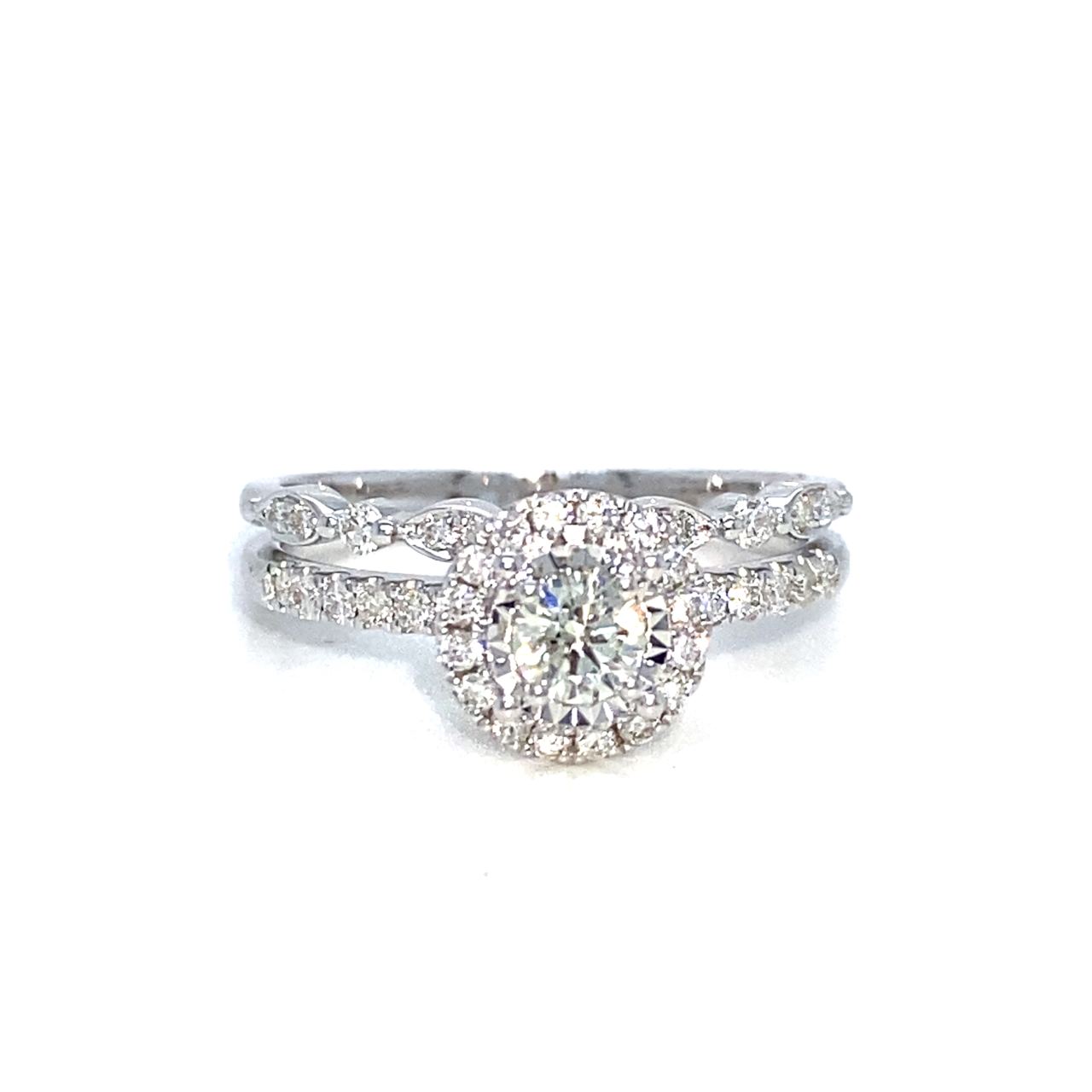 18K White Gold Diamond Ring