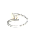 18K White Gold Wrap Ivy Mini Pearl Diamond Ring