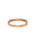 18K Rose Gold Simple Medium Eternity Diamond Ring
