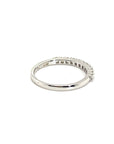 18K White Gold Simple Medium Eternity Diamond Ring