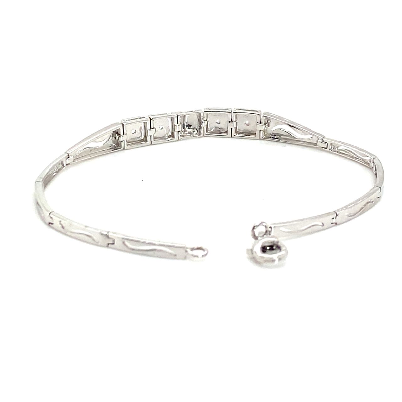 18K White Gold Diamond Bracelet