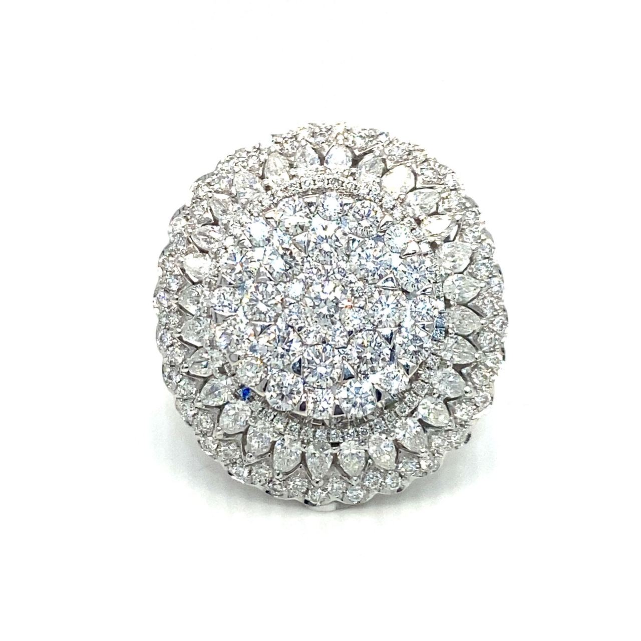 18K White Gold Diamond Ring