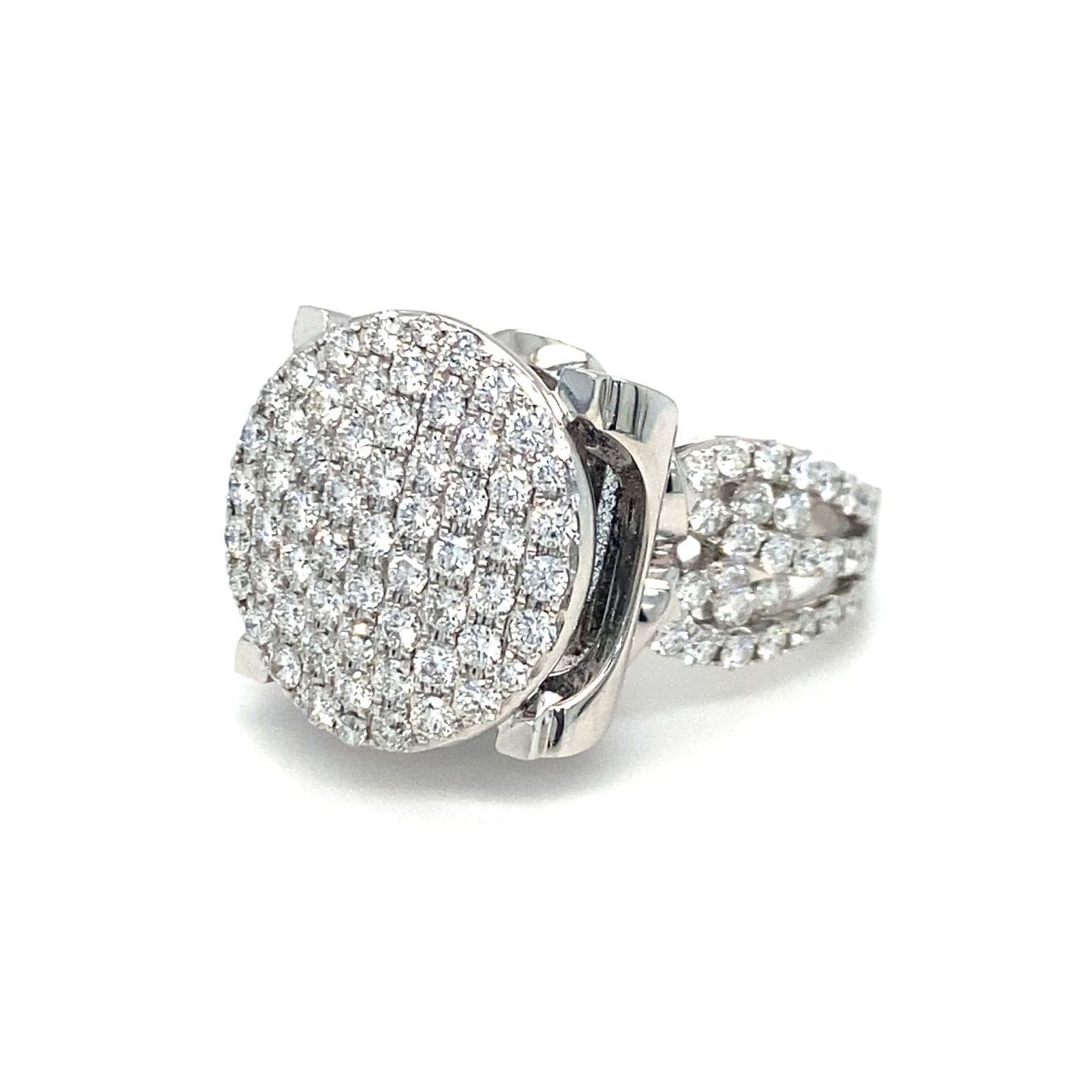 18K White Gold Diamond Ring