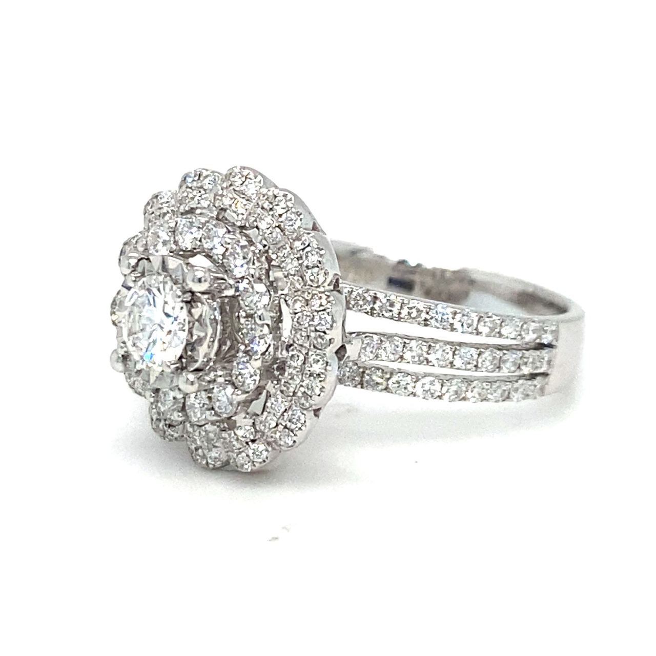 18K White Gold Diamond Ring